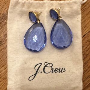 J. Crew Gold and Blue Drop Earrings